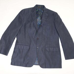 Lauren Ralph Lauren Men's Sport Coat Size 42 Regular Navy Blue Sueded Texture R
